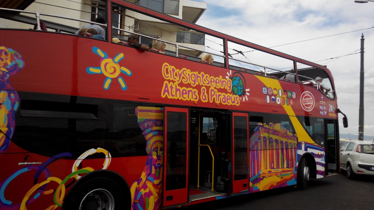 red bus...
