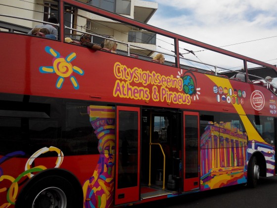red bus...